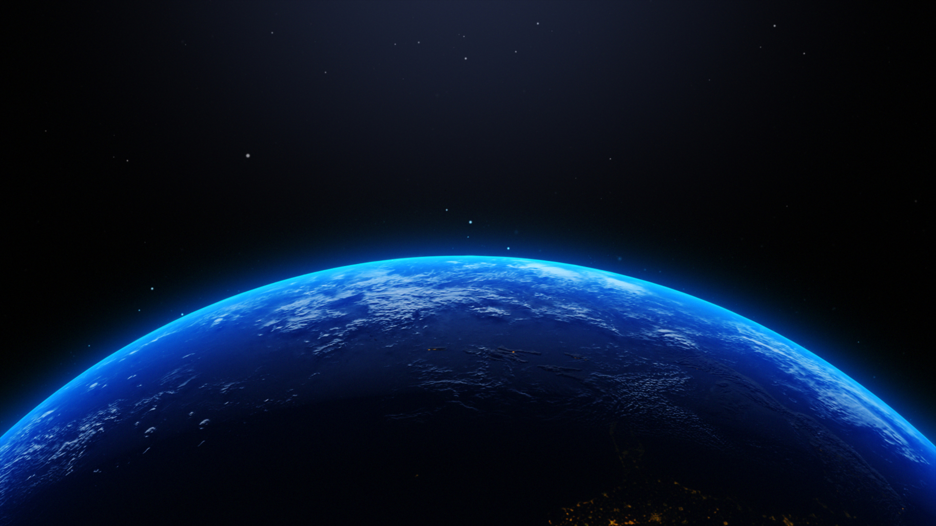 Earth in partial view